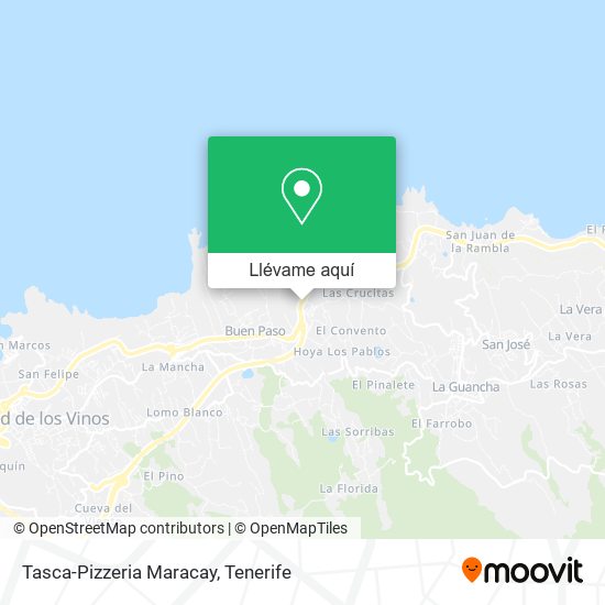 Mapa Tasca-Pizzeria Maracay