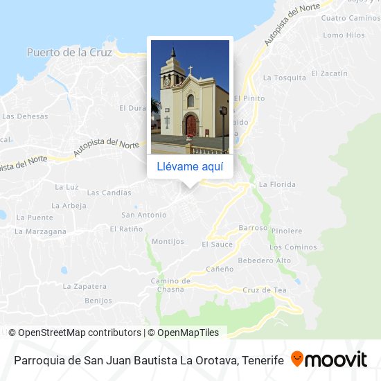 Mapa Parroquia de San Juan Bautista La Orotava