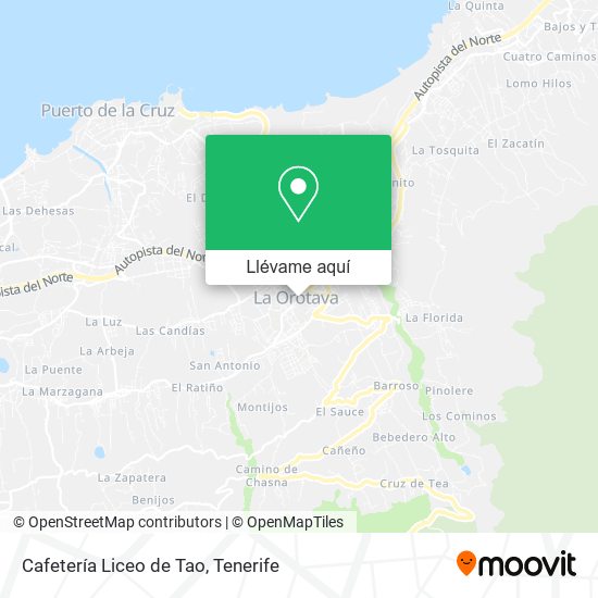 Mapa Cafetería Liceo de Tao