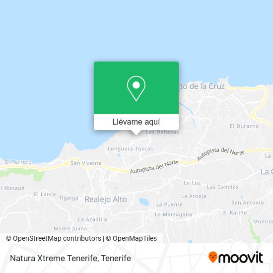 Mapa Natura Xtreme Tenerife