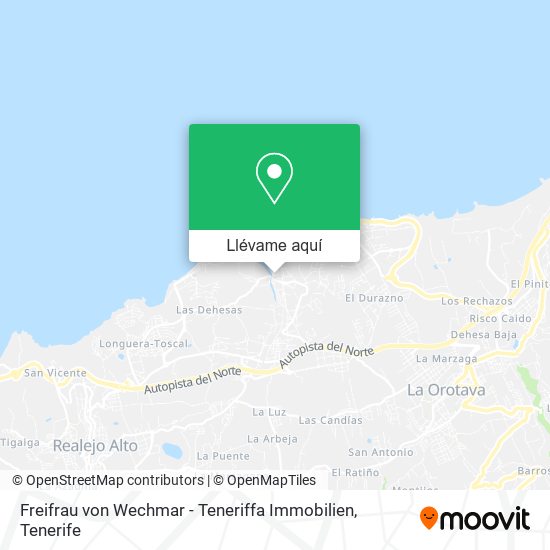 Mapa Freifrau von Wechmar - Teneriffa Immobilien