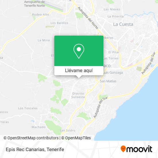Mapa Epis Rec Canarias