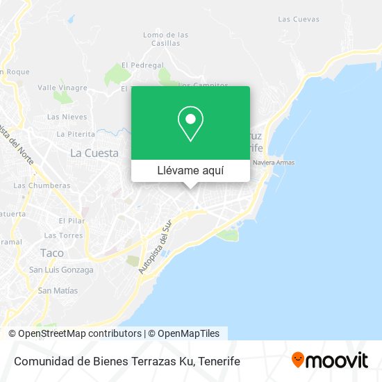 Mapa Comunidad de Bienes Terrazas Ku