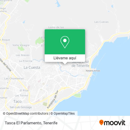 Mapa Tasca El Parlamento