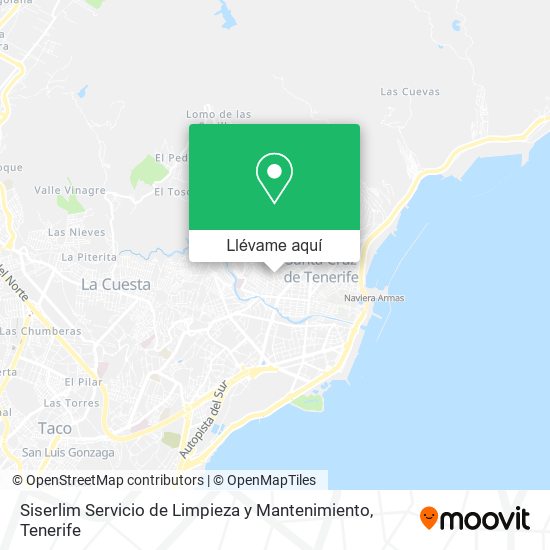 Mapa Siserlim Servicio de Limpieza y Mantenimiento