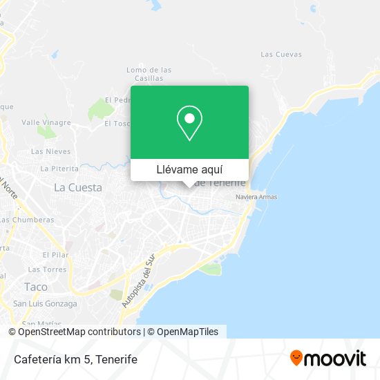 Mapa Cafetería km 5