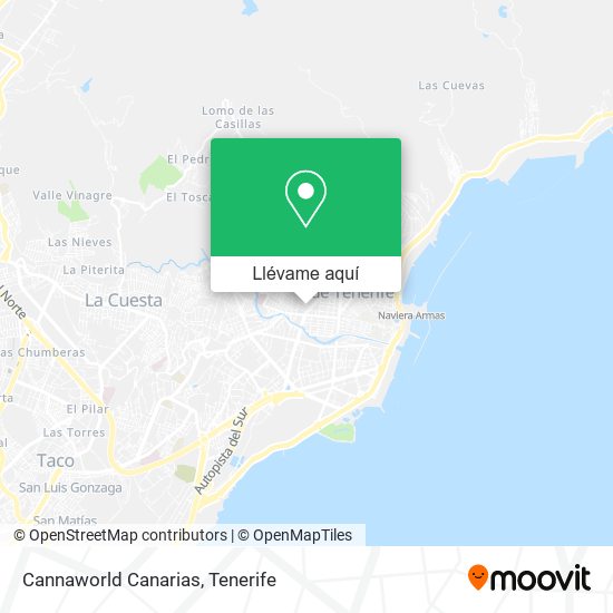 Mapa Cannaworld Canarias