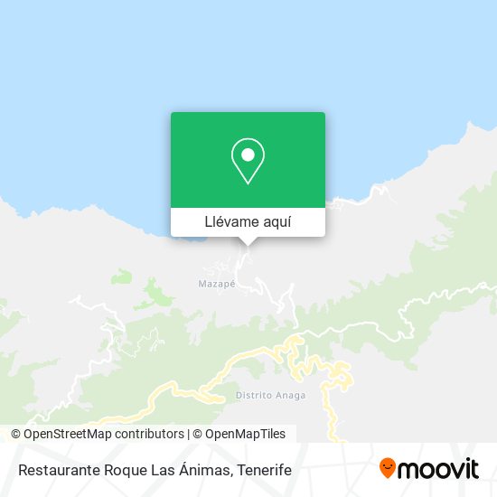 Mapa Restaurante Roque Las Ánimas