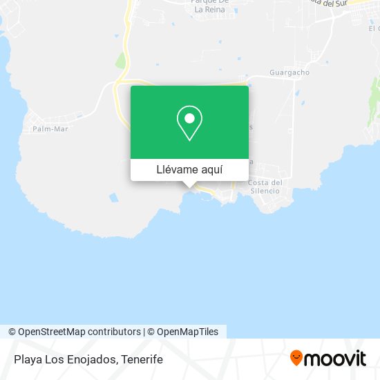 Mapa Playa Los Enojados