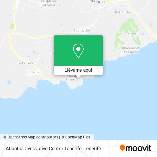 Mapa Atlantic Divers, dive Centre Tenerife