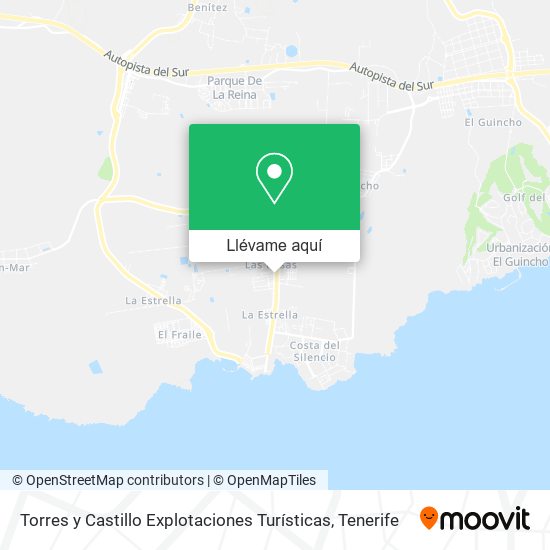 Mapa Torres y Castillo Explotaciones Turísticas
