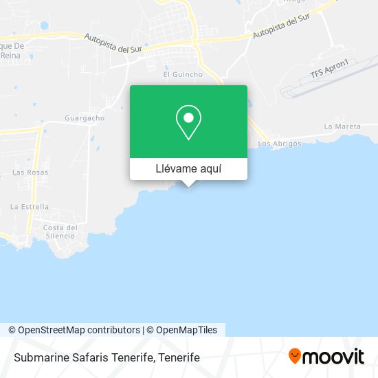 Mapa Submarine Safaris Tenerife