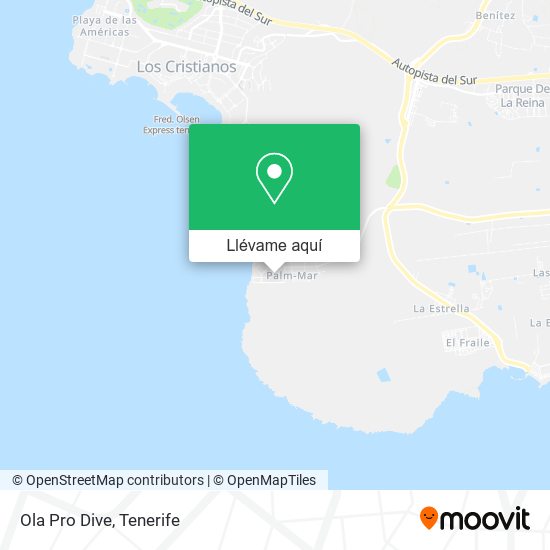 Mapa Ola Pro Dive