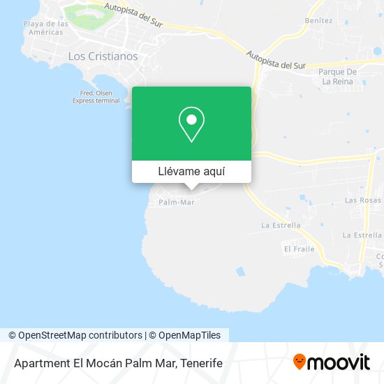 Mapa Apartment El Mocán Palm Mar