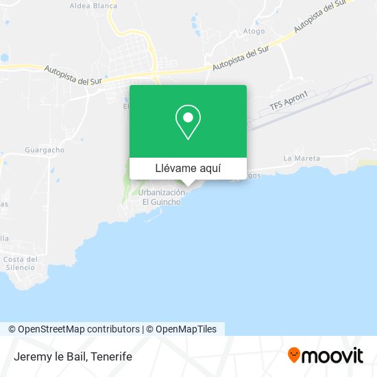 Mapa Jeremy le Bail