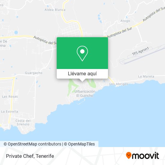 Mapa Private Chef