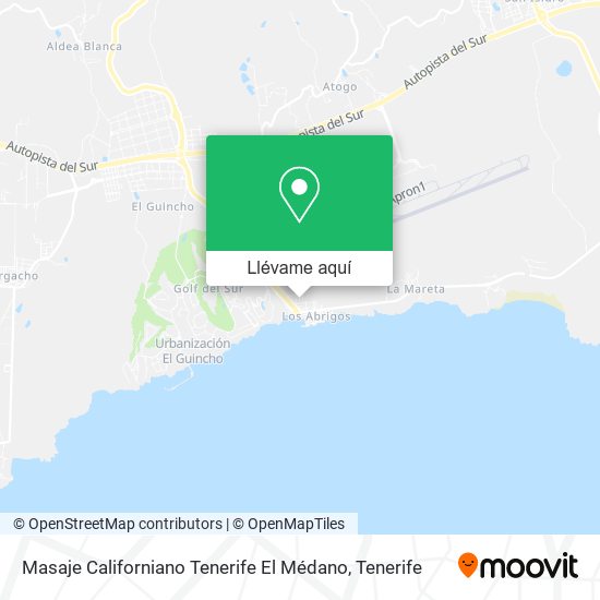 Mapa Masaje Californiano Tenerife El Médano