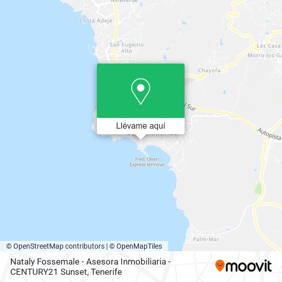 Mapa Nataly Fossemale - Asesora Inmobiliaria - CENTURY21 Sunset