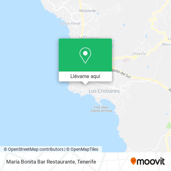 Mapa María Bonita Bar Restaurante
