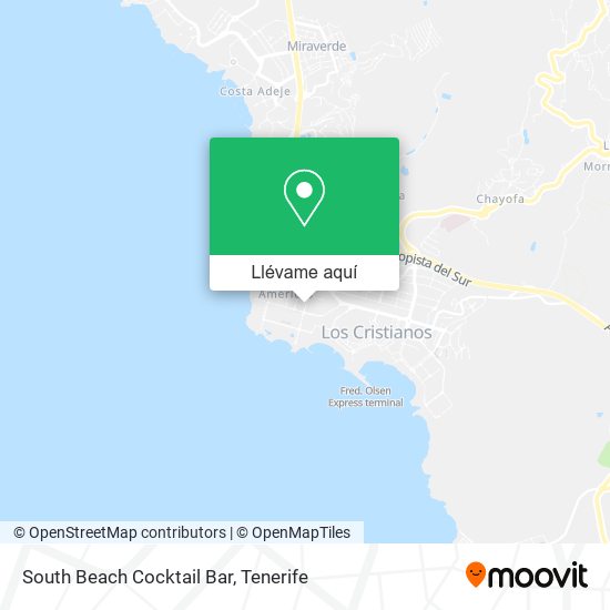 Mapa South Beach Cocktail Bar