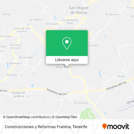 Mapa Construcciones y Reformas Franma