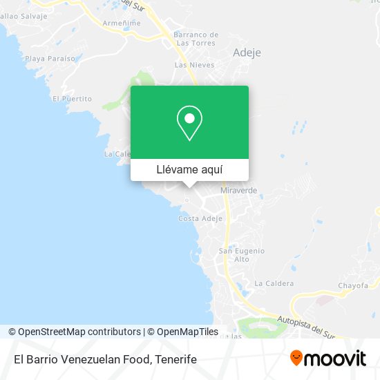 Mapa El Barrio Venezuelan Food