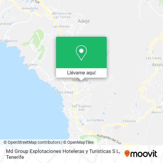 Mapa Md Group Explotaciones Hoteleras y Turísticas S L