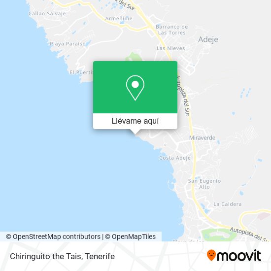 Mapa Chiringuito the Tais