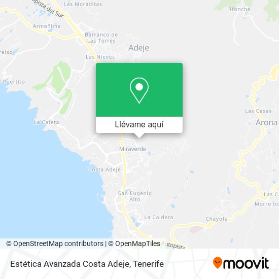 Mapa Estética Avanzada Costa Adeje