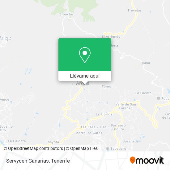 Mapa Servycen Canarias