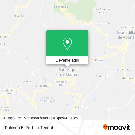 Mapa Dulcería El Portillo