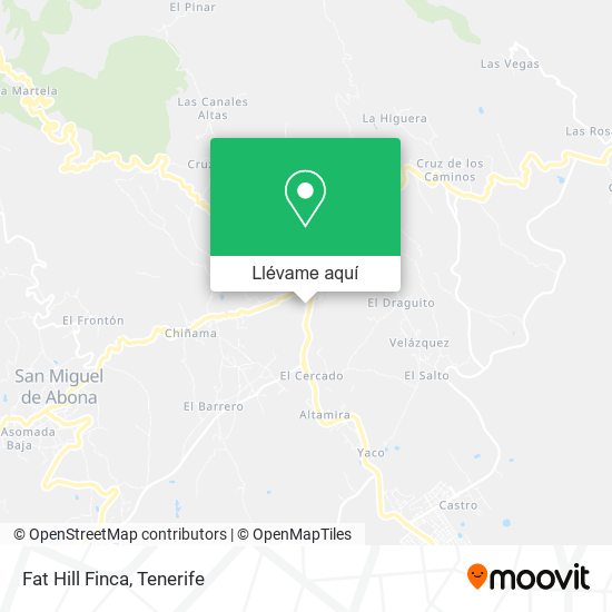 Mapa Fat Hill Finca