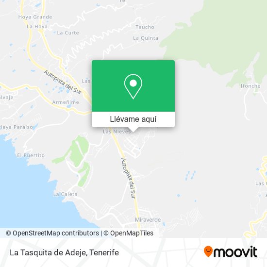 Mapa La Tasquita de Adeje