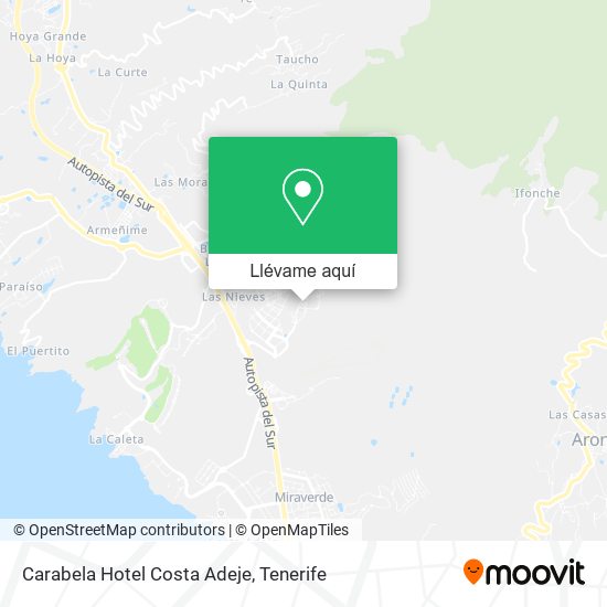 Mapa Carabela Hotel Costa Adeje