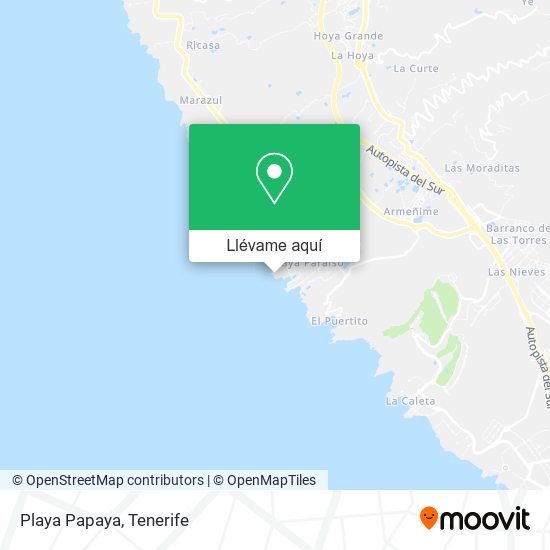 Mapa Playa Papaya