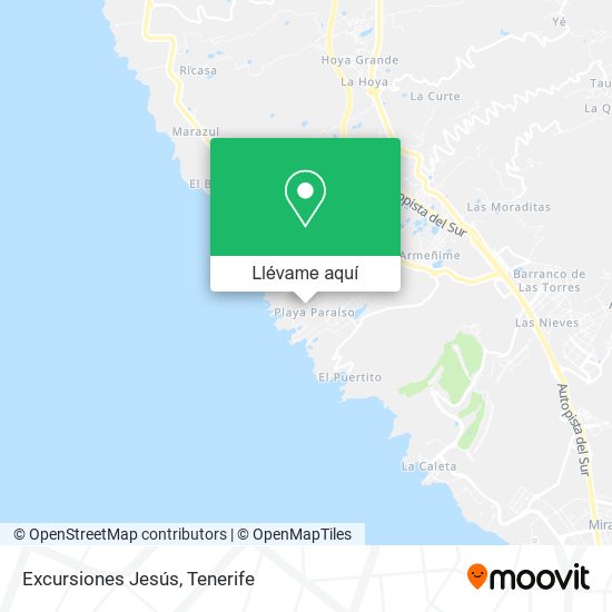 Mapa Excursiones Jesús