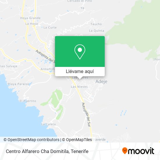 Mapa Centro Alfarero Cha Domitila