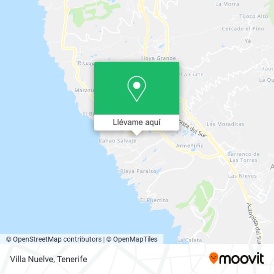 Mapa Villa Nuelve