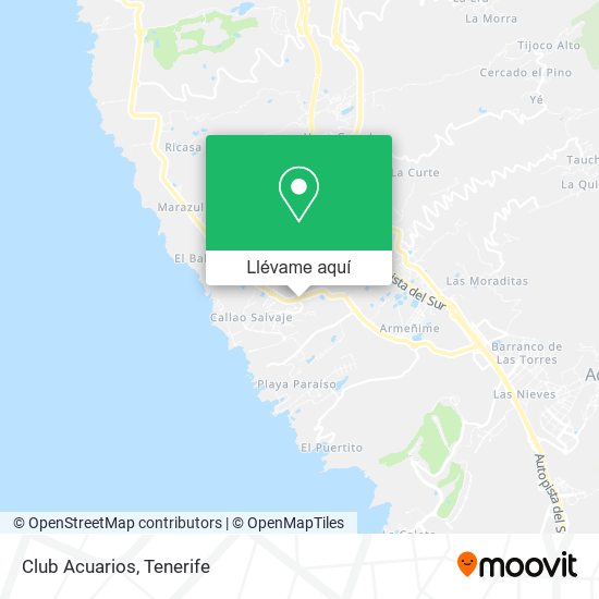 Mapa Club Acuarios