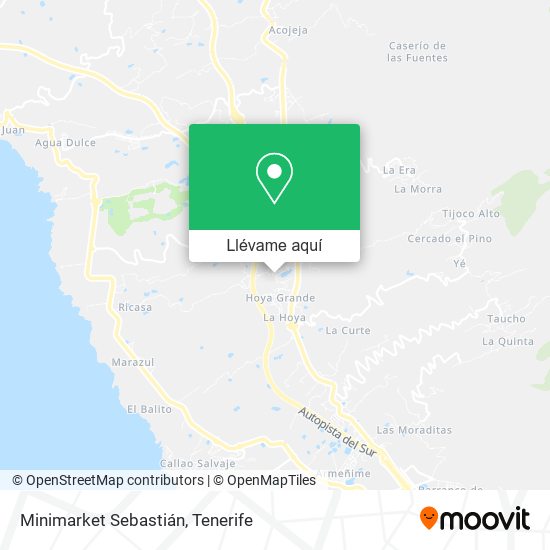 Mapa Minimarket Sebastián