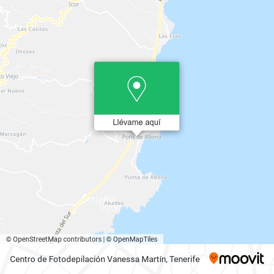 Mapa Centro de Fotodepilación Vanessa Martín