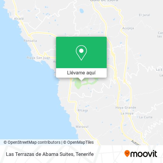 Mapa Las Terrazas de Abama Suites