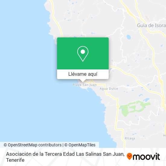 Mapa Asociación de la Tercera Edad Las Salinas San Juan
