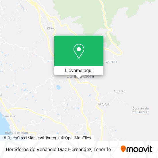 Mapa Herederos de Venancio Díaz Hernandez