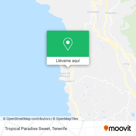 Mapa Tropical Paradise Sweet