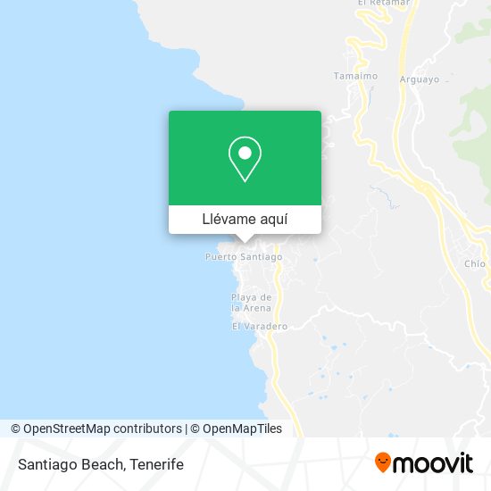 Mapa Santiago Beach