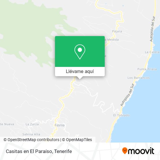 Mapa Casitas en El Paraíso