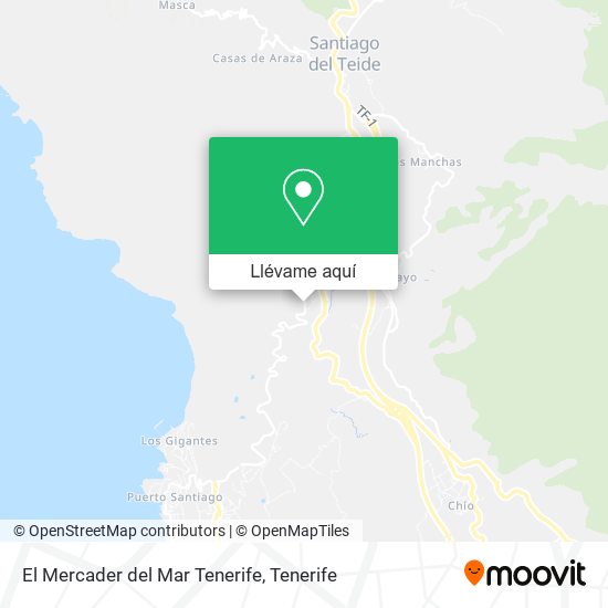 Mapa El Mercader del Mar Tenerife