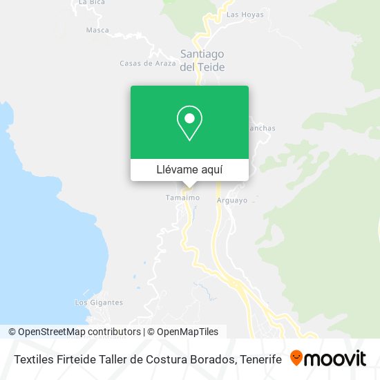 Mapa Textiles Firteide Taller de Costura Borados