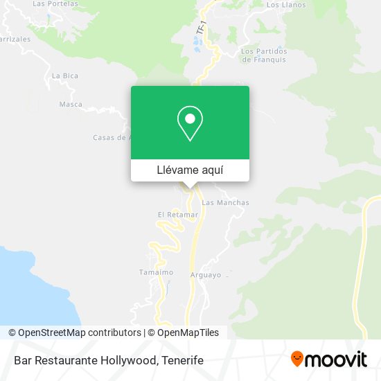 Mapa Bar Restaurante Hollywood